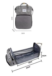Foto 3 | Foto 3 | Mochila Panalera Cuna Impermeable Multifunción Bebe Viaje Kazome Ho-01 Mochila Pañalera Impermeable Violeta