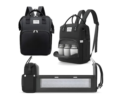 Foto 1 | Foto 1 | Pañalera Mochila Multifuncional Para Bebe Con Cama Plegable