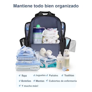 Foto 2 | Foto 2 | Mochila Pañalera Para Bebé Impermeable Eo Safe Imports Esi-21112 Negro