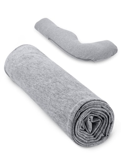 Foto 1 | Foto 1 | Funda De Almohada Para Embarazo Momcozy, Poliéster Gris En Forma De J - Venta Internacional.