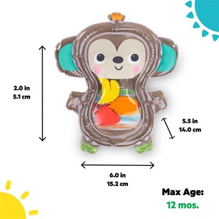 Foto 3 | Foto 3 | Alfombrilla De Agua Bright Starts Hungry Monkey Tummy Time Para Bebés De 0 A 6 M - Venta Internacional.