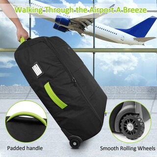 Foto 5 | Foto 5 | Bolsa De Viaje Para Cochecito Yorepek Acolchada Con Ruedas Para Avión - Venta Internacional.