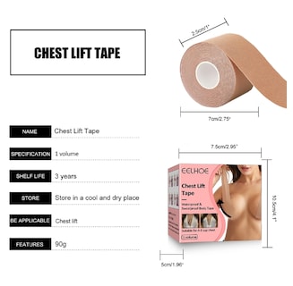 Foto 7 | Foto 7 | Cinta De Levantamiento De Senos, Resistente Al Sudor, Invisible, De Grado Médico Para Mujeres - Venta Internacional.