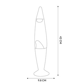 Foto 6 | Foto 6 | Lámpara de Lava Mil Luces LMP LAVA NJ 30W color Naranja