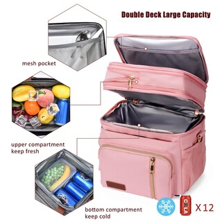 Foto 5 | Foto 5 | Lonchera Miycoo Doble Cubierta Aislante Rosa 15 L - Venta Internacional