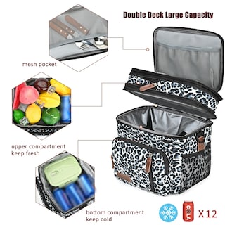Foto 4 | Foto 4 | Bolsa de Almuerzo Miycoo Animalprint de Doble Cubierta Aislamiento de 15 L - Venta Internacional