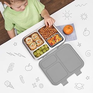 Foto 4 | Foto 4 | Fiambrera Bentgo Kids De Acero Inoxidable Resistente A Fugas, Plateada - Venta Internacional.