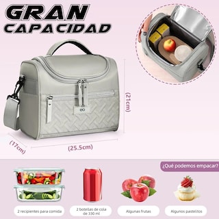 Foto 3 | Foto 3 | Lonchera Térmica Gran Capacidad 8l Eo Safe Imports Esi-19513 Gris