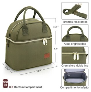 Foto 2 | Foto 2 | Lonchera Térmica Xtellar De Doble Compartimiento Premium Para Mujeres Sofisticadas