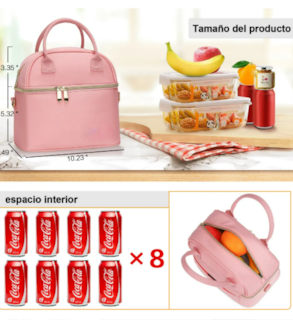 Foto 2 | Foto 2 | Lonchera Térmica Xtellar De Doble Compartimiento Premium Para Mujeres Sofisticadas