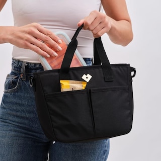 Foto 8 | Foto 8 | Lonchera Luckyly Luma Térmica Tipo Bolsa Crossbody Mujer Con Múltiples Compartimentos Impermeable Anti Derrames Negro
