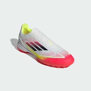 Foto 7 | Foto 7 | Guayos F50 League Laceless Pasto Sintético Adidas Blanco Unisex