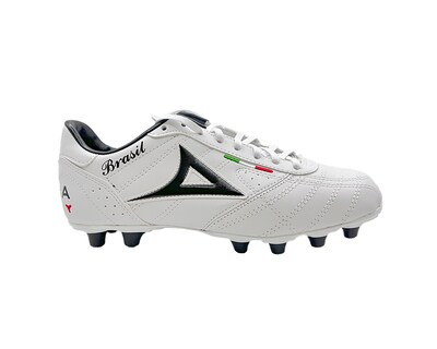 Foto 1 | Foto 1 | Pirma Tenis Brasil, Zapatos De Fútbol, Blanco Con Negro, Tacos De Goma