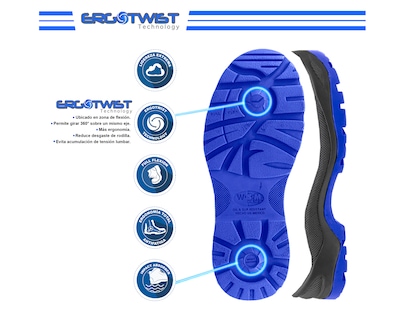 Foto 7 | Foto 7 | Zapato De Seguridad Industrial Wsm 2958-mt Color Negro - Cómodo Y Ligero