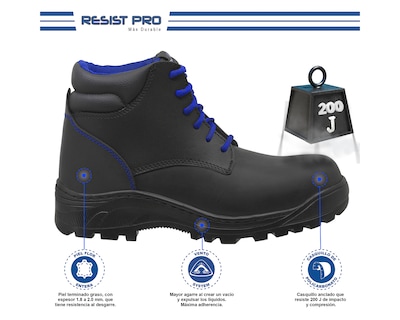 Foto 3 | Foto 3 | Zapato de Seguridad Dieléctrico Wsm 2953-dh color Negro - Cómodo Y Ligero