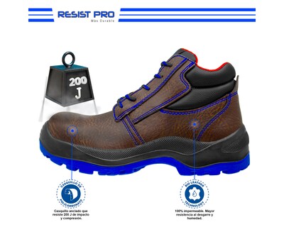 Foto 4 | Foto 4 | Zapato De Seguridad Industrial Wsm 2958-mt Color Marrón - Cómodo Y Ligero