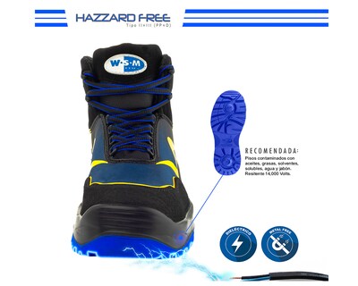 Foto 5 | Foto 5 | Zapato De Seguridad Industrial Wsm 2959-mt Color Negro - Cómodo Y Ligero