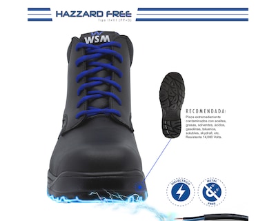Foto 5 | Foto 5 | Zapato de Seguridad Dieléctrico Wsm 2953-dh color Negro - Cómodo Y Ligero