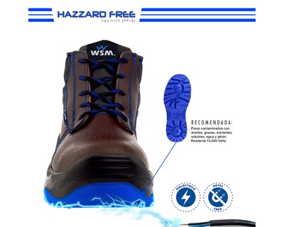 Foto 5 | Foto 5 | Zapato De Seguridad Industrial Wsm 2958-mt Color Marrón - Cómodo Y Ligero