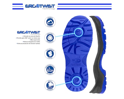 Foto 7 | Foto 7 | Zapato De Seguridad Industrial Wsm 2958-mt Color Marrón - Cómodo Y Ligero