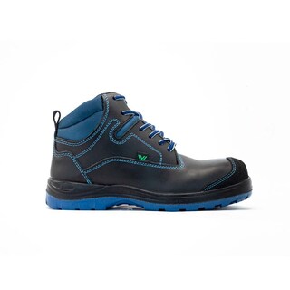 Foto 1 | Foto 1 | Bota De Seguridad Vanvien BLUAKLN3D Blu color Negro De Piel
