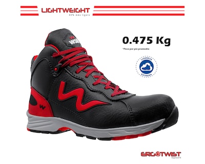 Foto 2 | Foto 2 | Tenis WSM Potenza color Negro de Seguridad y Trabajo Bota muy Ligera