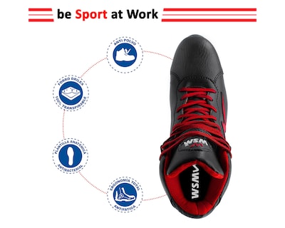 Foto 6 | Foto 6 | Tenis WSM Potenza color Negro de Seguridad y Trabajo Bota muy Ligera