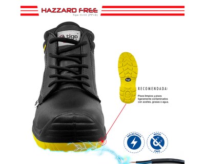 Foto 5 | Foto 5 | Zapato de Seguridad Tigo By Wsm 9005-mt Ergonómico y Muy Ligero color Negro