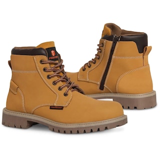 Foto 1 | Foto 1 | Bota Hombre Trabajo Botin Industrial Tactica Vaquera P607 Amarillo
