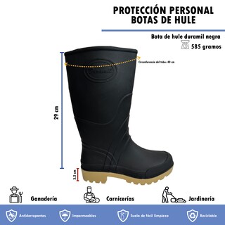 Foto 5 | Foto 5 | Bota Duramil Trueno Negro para Hombre