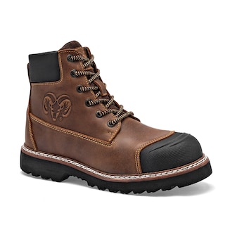 Foto 1 | Foto 1 | Bota Industrial Ram Café Casco de Acero para Hombre