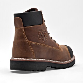 Foto 3 | Foto 3 | Bota Industrial Ram Café Casco de Acero para Hombre