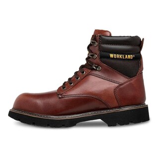 Foto 4 | Foto 4 | Botas Work Land de Piel con Agujetas Cafe para Hombre