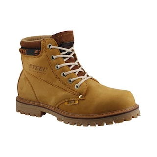 Foto 4 | Foto 4 | Bota Hombre Steel Boost Industrial Confort Hiking Cafe
