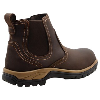 Foto 3 | Foto 3 | Botas Industriales Exterior Piel Color Café Para Hombre De Rbmove