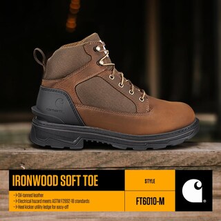 Foto 4 | Foto 4 | Botas De Trabajo Carhartt Ironwood Impermeables Para Hombre, 6 Pulgadas, Color Marrón - Venta Internacional.