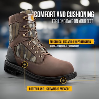 Foto 6 | Foto 6 | Botas De Trabajo Carhartt Ironwood Impermeables Para Hombre, 12 M, Color Marrón - Venta Internacional.
