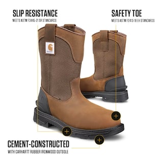 Foto 3 | Foto 3 | Botas De Trabajo Carhartt Ironwood Con Puntera De Seguridad Impermeables Para Hombre - Venta Internacional.