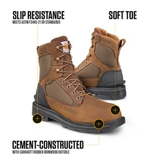 Foto 3 | Foto 3 | Botas De Trabajo Carhartt Ironwood Impermeables Para Hombre, Color Marrón, 12 M - Venta Internacional.
