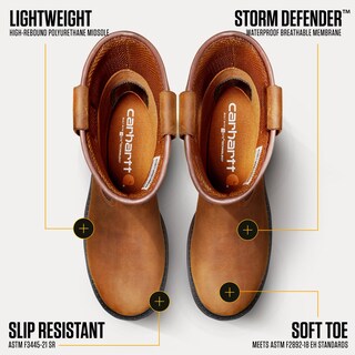 Foto 3 | Foto 3 | Botas De Trabajo Carhartt Ironwood Impermeables Para Hombre, 13 M, Color Marrón - Venta Internacional.
