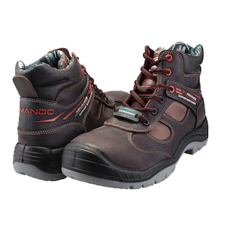Foto 7 | Foto 7 | Botas De Trabajo Comando Modelo 1420 Ergonomicas Industriales De Piel Con Casco De Seguridad