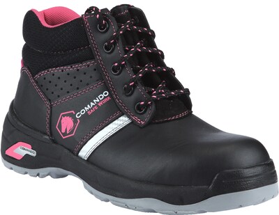 Foto 1 | Foto 1 | Botas De Trabajo Para Mujer Comando Modelo 207 Ergonomicas Industriales De Piel Con Casco De Seguridad