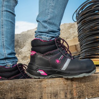 Foto 4 | Foto 4 | Botas De Trabajo Para Mujer Comando Modelo 207 Ergonomicas Industriales De Piel Con Casco De Seguridad