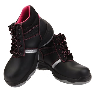 Foto 7 | Foto 7 | Botas De Trabajo Para Mujer Comando Modelo 207 Ergonomicas Industriales De Piel Con Casco De Seguridad