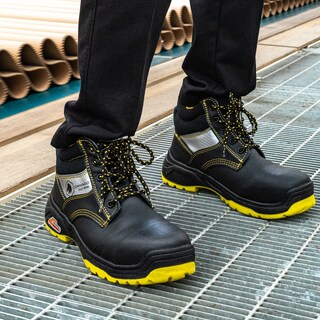 Foto 6 | Foto 6 | Botas De Trabajo Comando Modelo 2205 Ergonomicas Industriales De Piel Con Casco De Seguridad