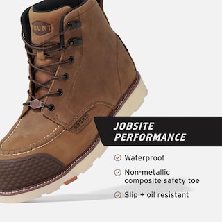 Foto 3 | Foto 3 | Bota De Trabajo Brunt Marin Brunt Con Punta Ajustada Talla 14 Marrón Hombre - Venta Internacional.