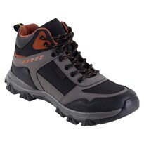 Botas De Senderismo Exterior Piel Vegana Color Negro Para Hombre De Rbmove