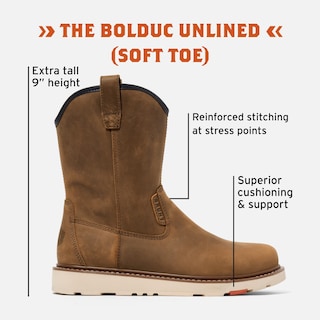 Foto 2 | Foto 2 | Bota De Trabajo Brunt Bolduc Sin Forro Punta Suave Marrón Para Hombre - Venta Internacional.