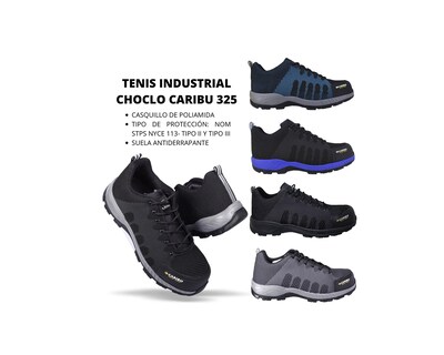 Foto 7 | Foto 7 | Tenis Industrial Choclo Casco Dieléctrico Caribu 325 Negro Gris
