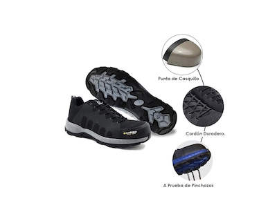 Foto 6 | Foto 6 | Tenis Industrial Choclo Casco Dieléctrico Caribu 325 Gris